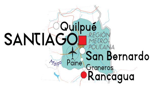 mapa Santiago